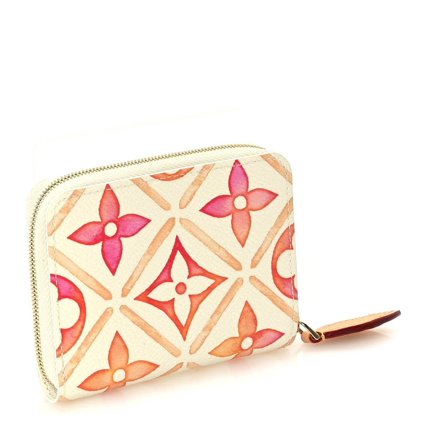 Monogram LV By The Pool Zippy Coin Purse Coral