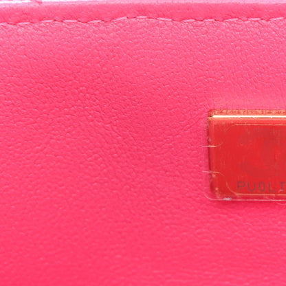 Chanel Wool Tweed Quilted Mini Rectangular Flap Dark Pink Fuchsia 7 of 10