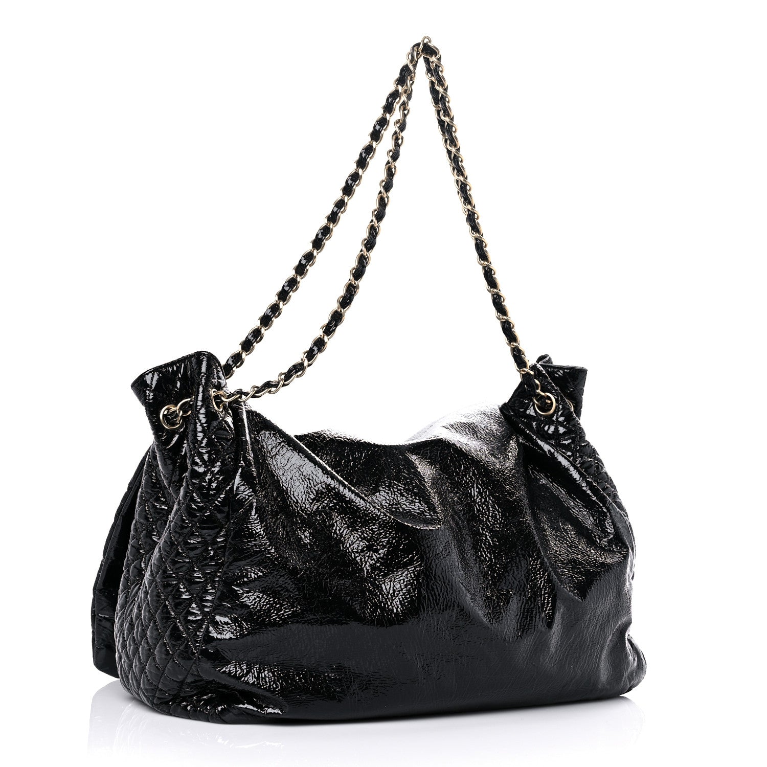Chanel Vinyl XL Rock and Chain Flap Black 3 of 14