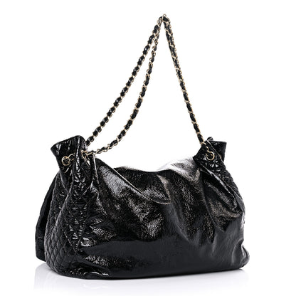 Chanel Vinyl XL Rock and Chain Flap Black 3 of 14