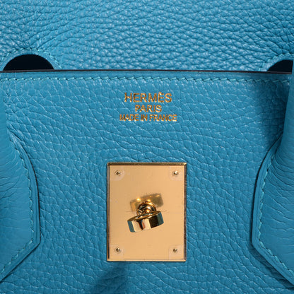 Hermes Togo Birkin 35 Turquoise 7 of 26