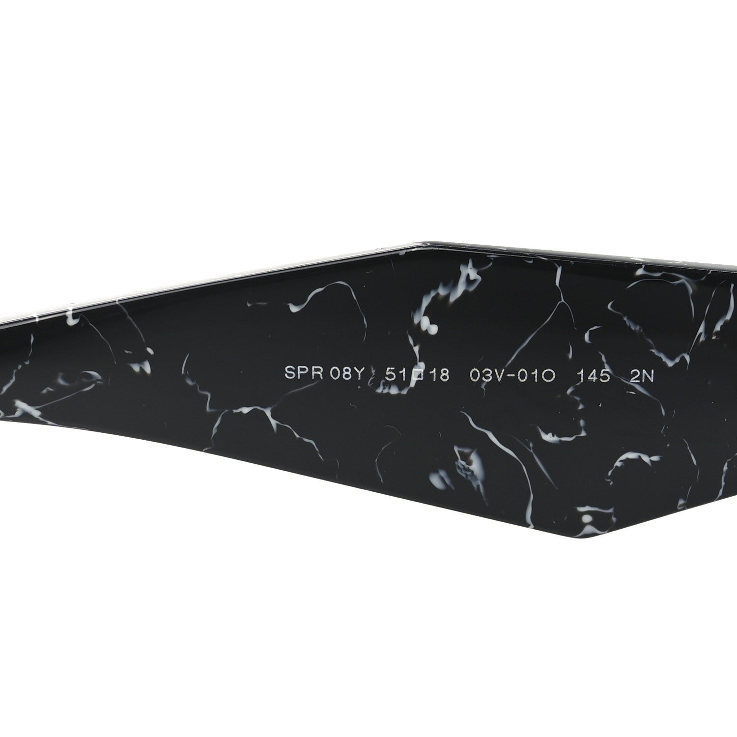 Prada Acetate Symbole Sunglasses SPR 08Y Havana Black White 6 of 7