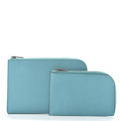 Hermes Epsom Remix Duo Wallet Bleu Atoll 3 of 11