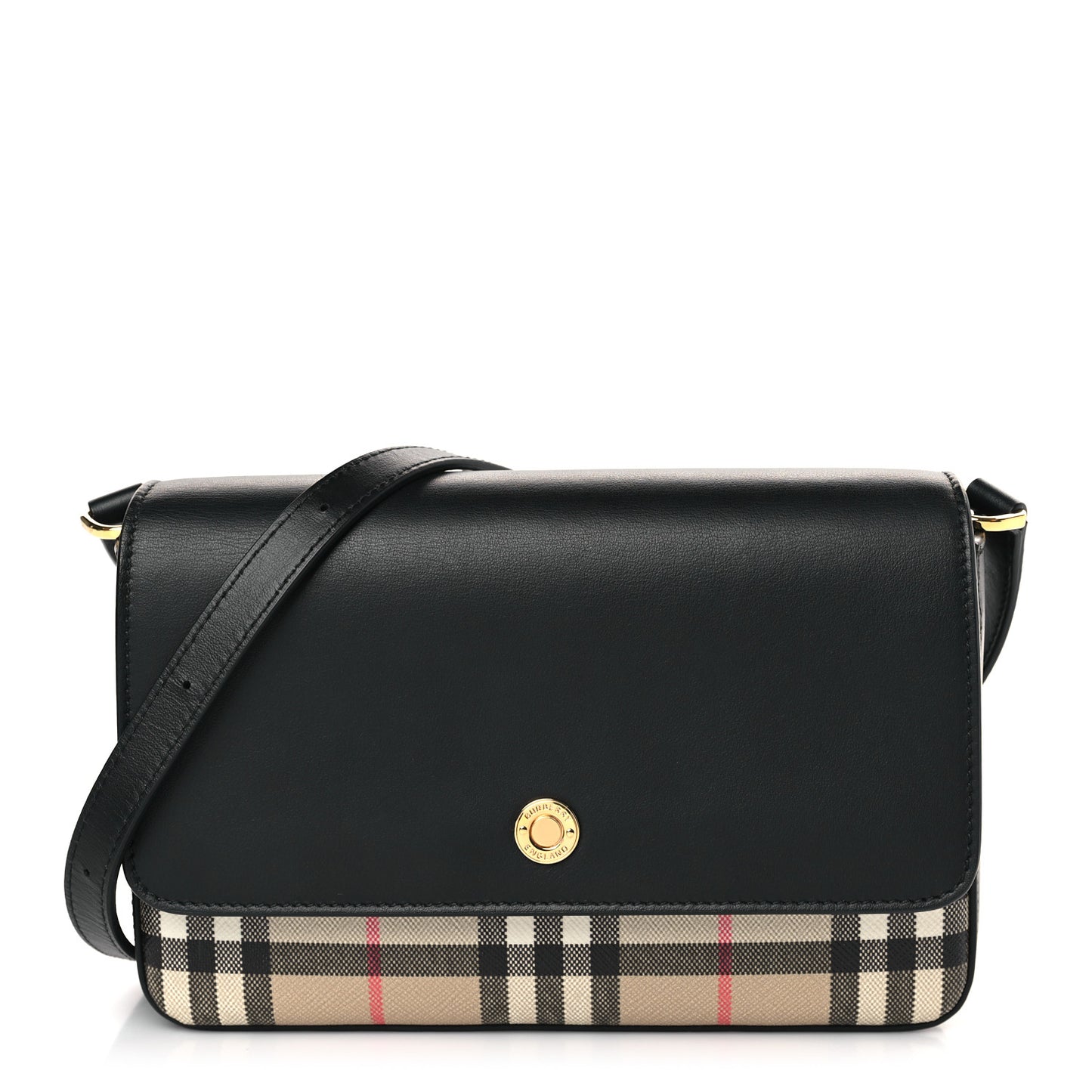 Calfskin Vintage Check New Hampshire Bag Black