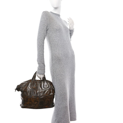 Givenchy Crinkled Patent Calfskin Medium Nightingale Light Brown 2 of 14