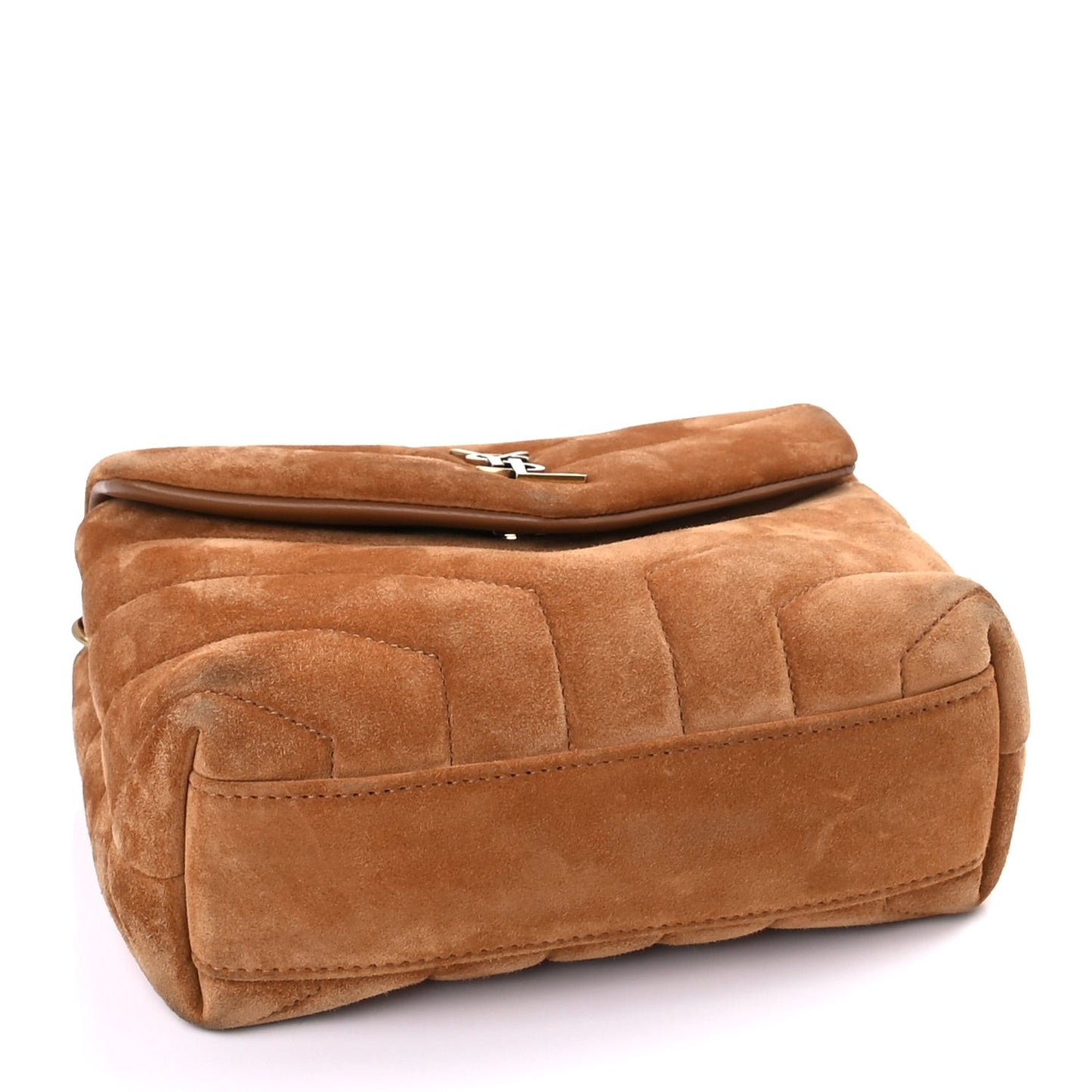 Suede Toy Loulou Shoulder Bag Cinnamon