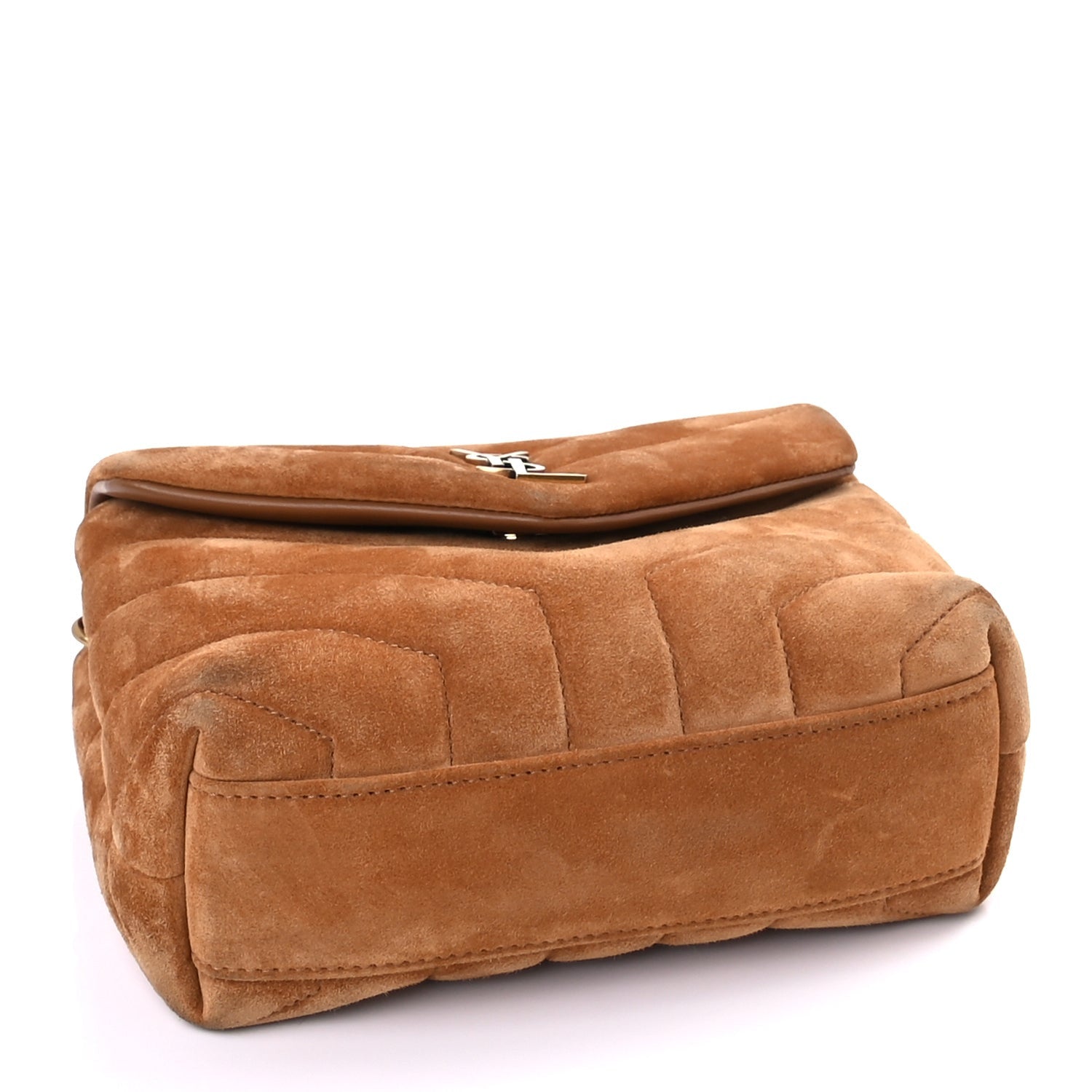 Saint Laurent Suede Toy Loulou Shoulder Bag Cinnamon 3 of 8