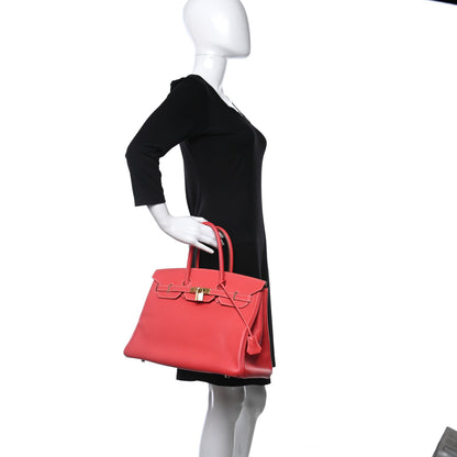 Hermes Epsom Candy Birkin 35 Rose Jaipur Gold 3 of 15