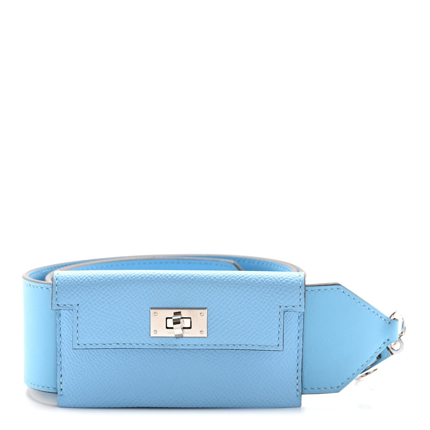 Swift Epsom Pocket Kelly Shoulder Strap Celeste