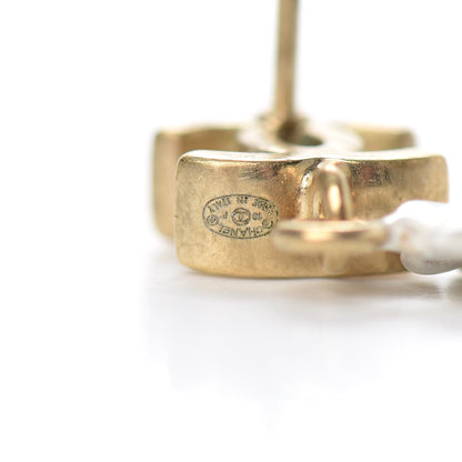 Chanel Flower CC Dangle Earrings Gold 4 of 4