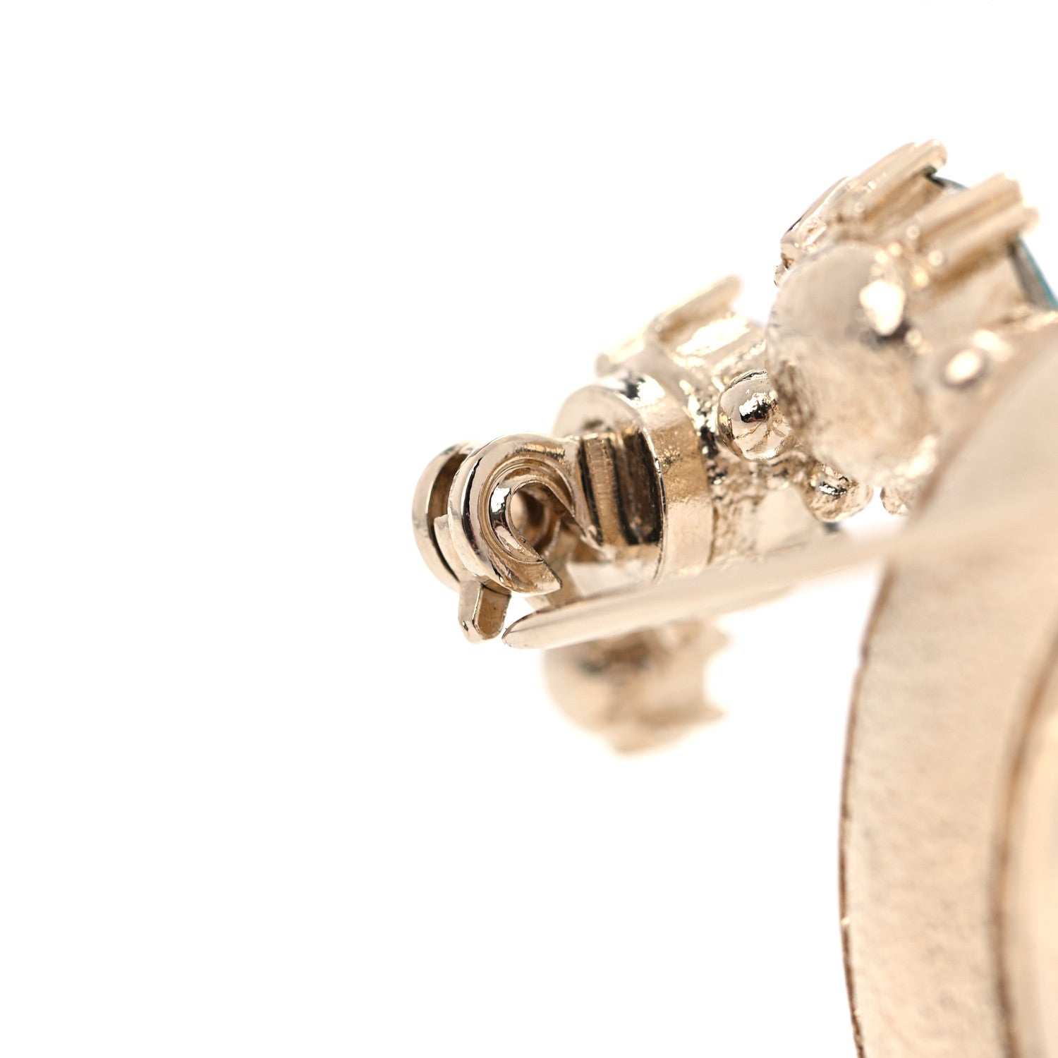 Chanel Crystal CC Brooch Gold Multicolor 4 of 7