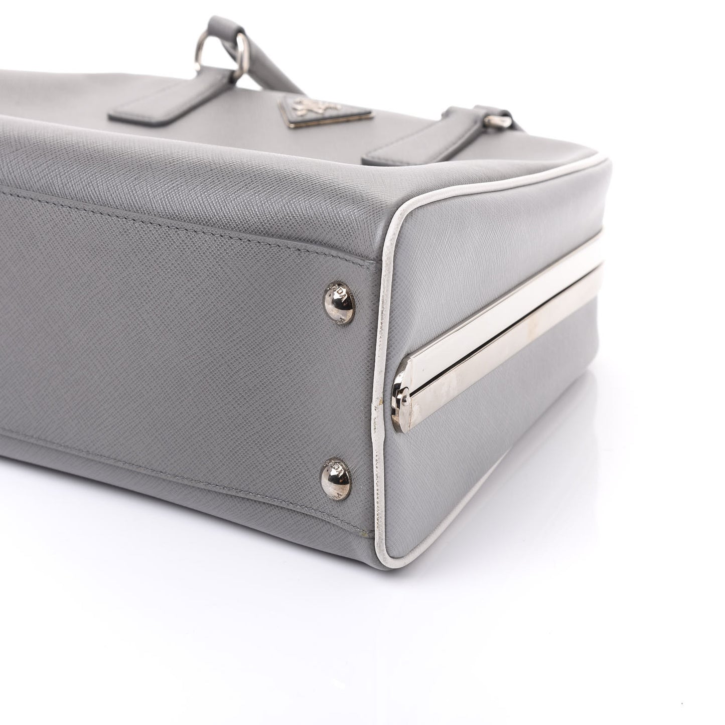 Saffiano Lux Pyramid Bag Marmo