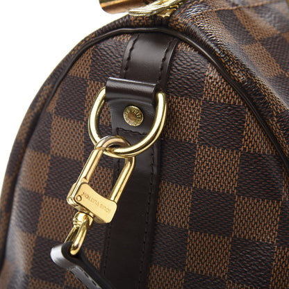 Louis Vuitton Damier Ebene Speedy Bandouliere 25 10 of 14
