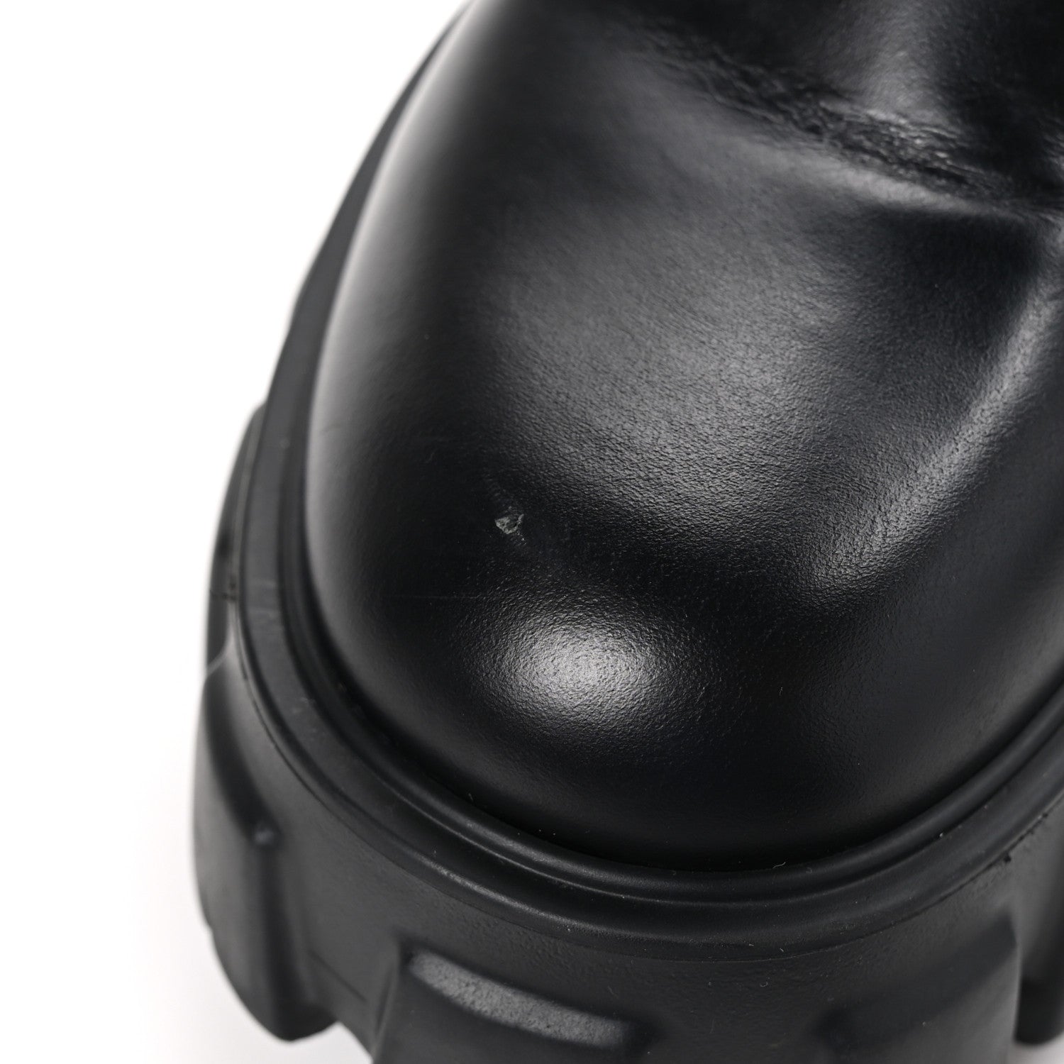 Prada Spazzolato Rois Mens Monolith Chelsea 55mm Tall Boots 38 Black 9 of 10