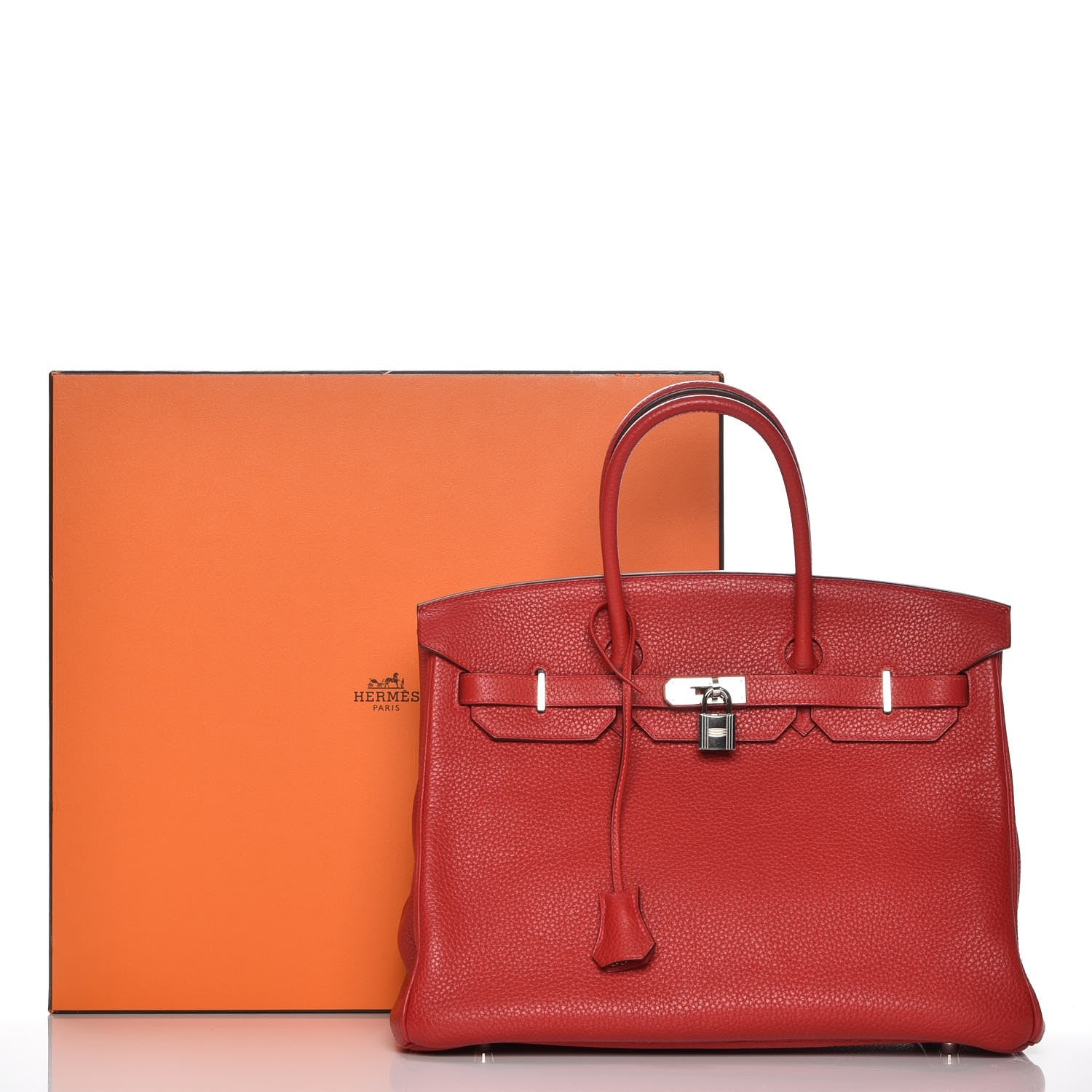 Hermes Togo Birkin 35 Rouge Casaque 29 of 29