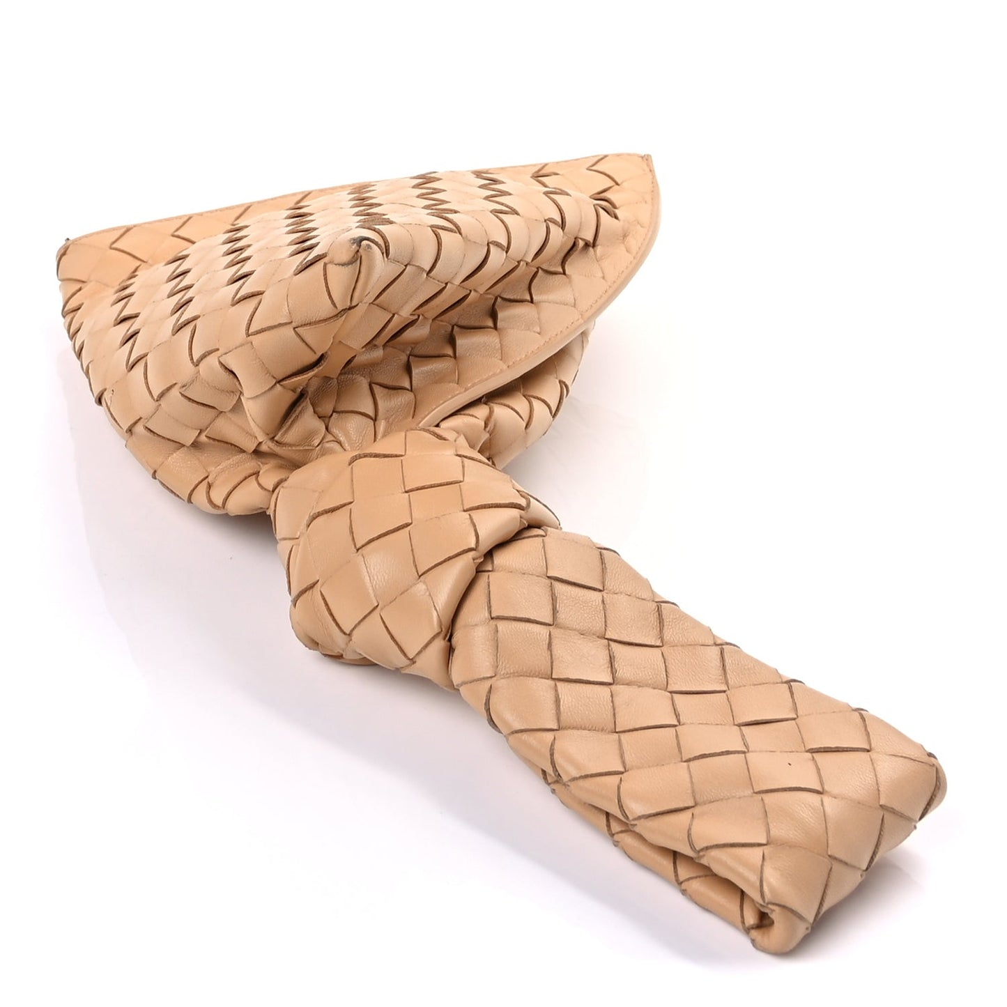 Nappa Intrecciato Mini BV Twist  Almond