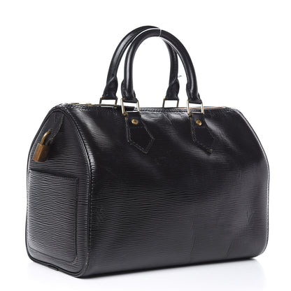 Louis Vuitton Epi Speedy 30 Black 3 of 17