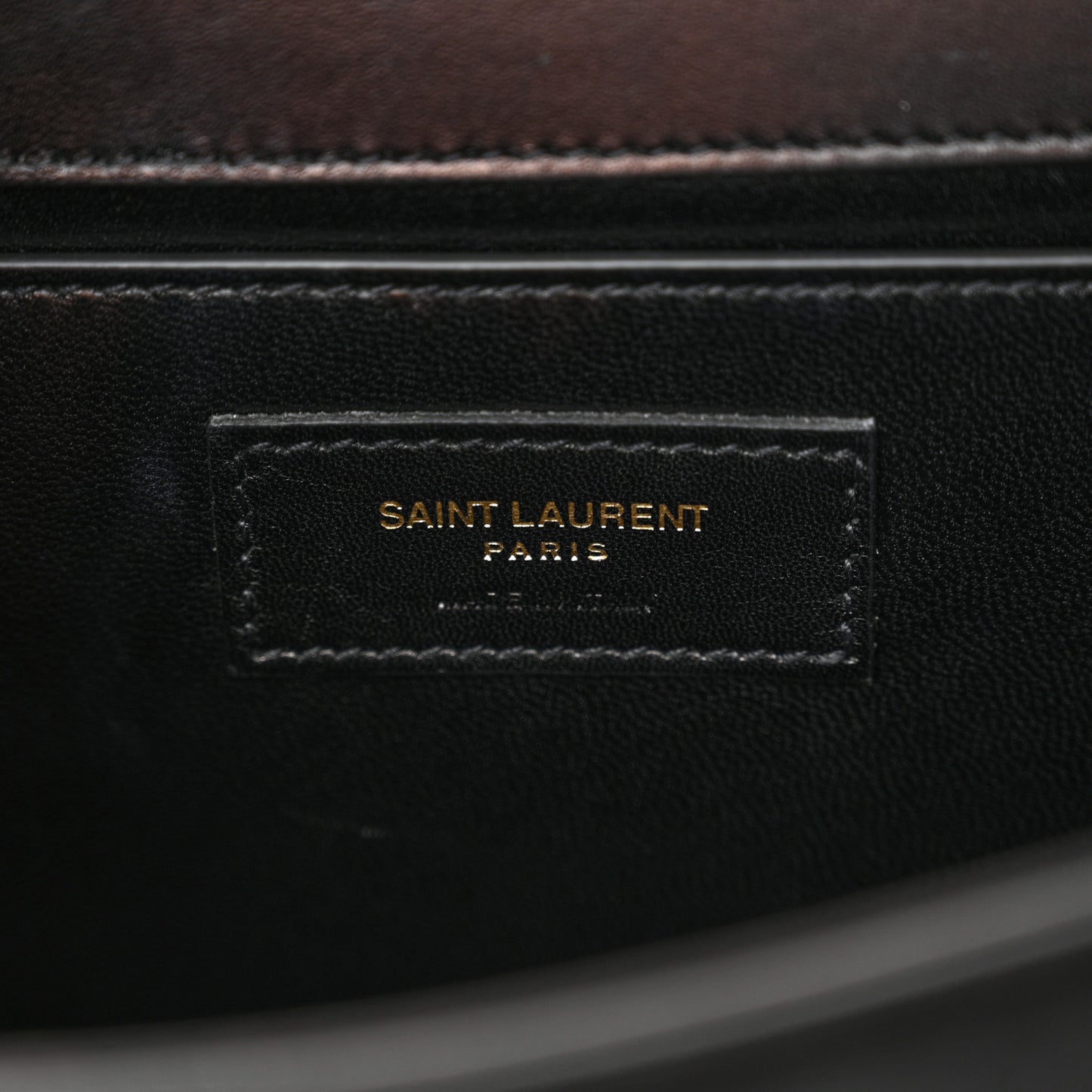 Suede Embroidered Birds Monogram Chain Wallet Black