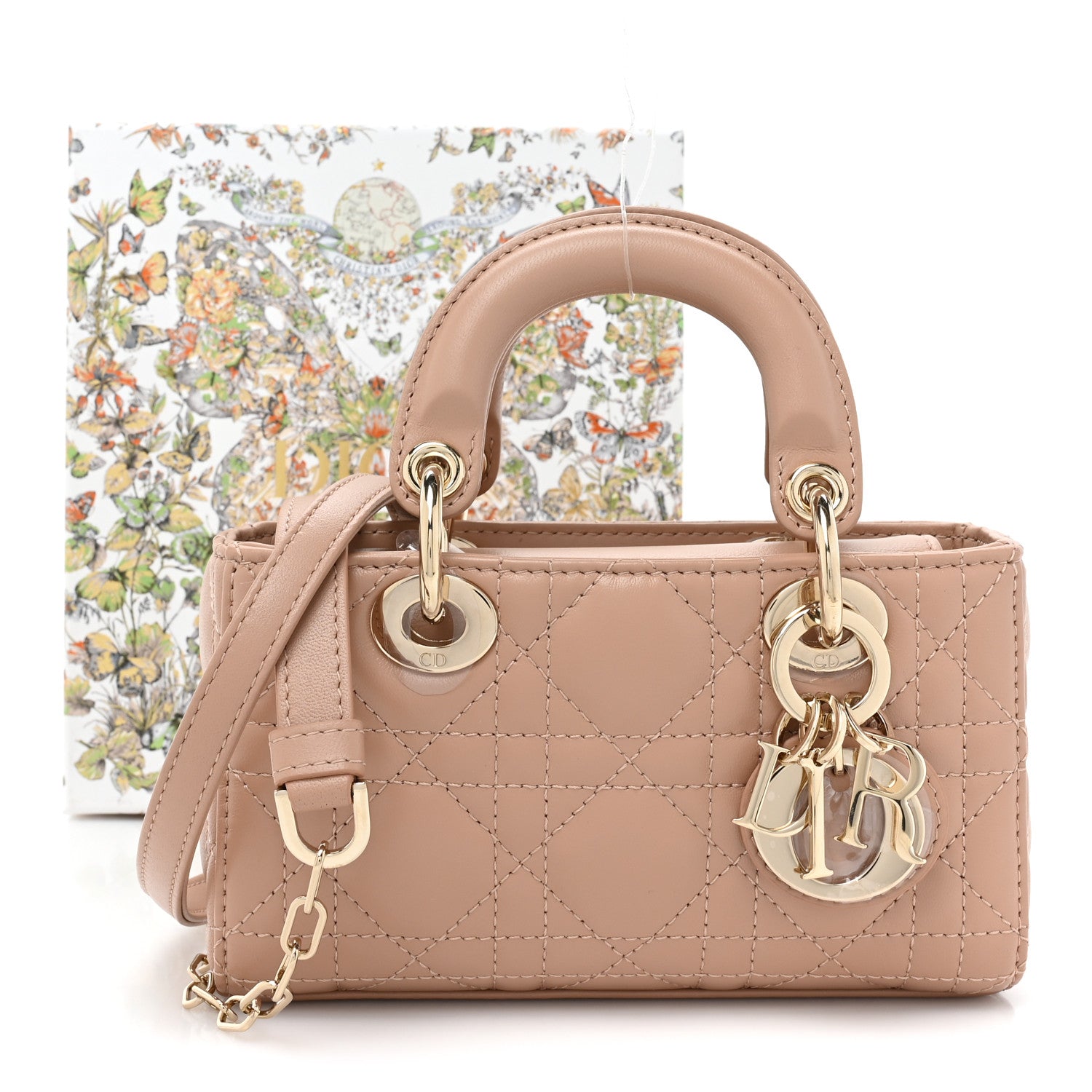 Christian Dior Lambskin Cannage Micro Lady D-Joy 9 of 9