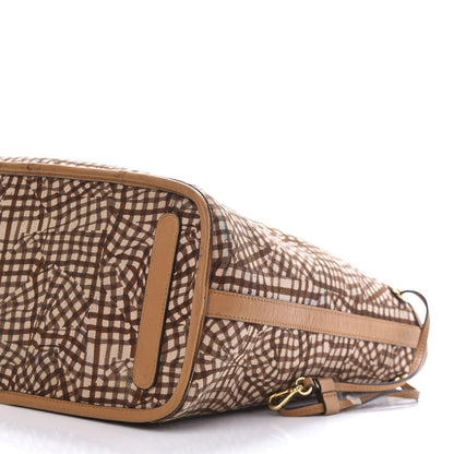 MCM Visetos Medium Liz Reversible Shopper Tote Cognac 18 of 24