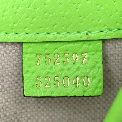 Gucci GG Supreme Monogram Web Small Ophidia Belt Bag Beige Ebony Electric Green Ebony Electric Green 6 of 9