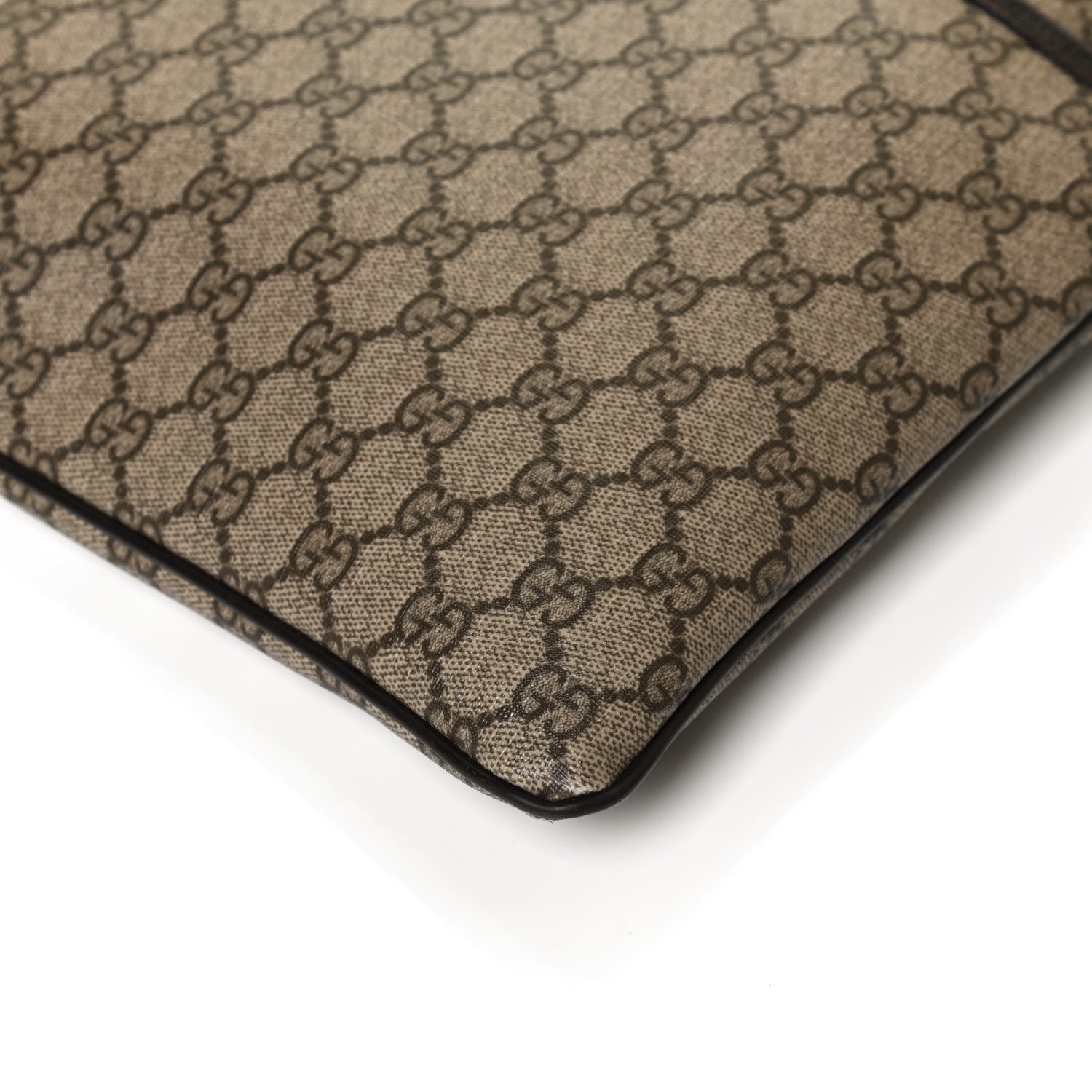 Gucci GG Plus Monogram Medium Flat Messenger Bag Dark Brown 13 of 14