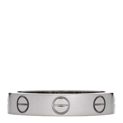 Cartier 18K White Gold 3.6mm LOVE Ring 48 4.5 1 of 7