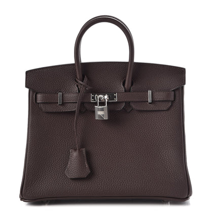 Hermes Togo Birkin 25 Chocolate 1 of 34