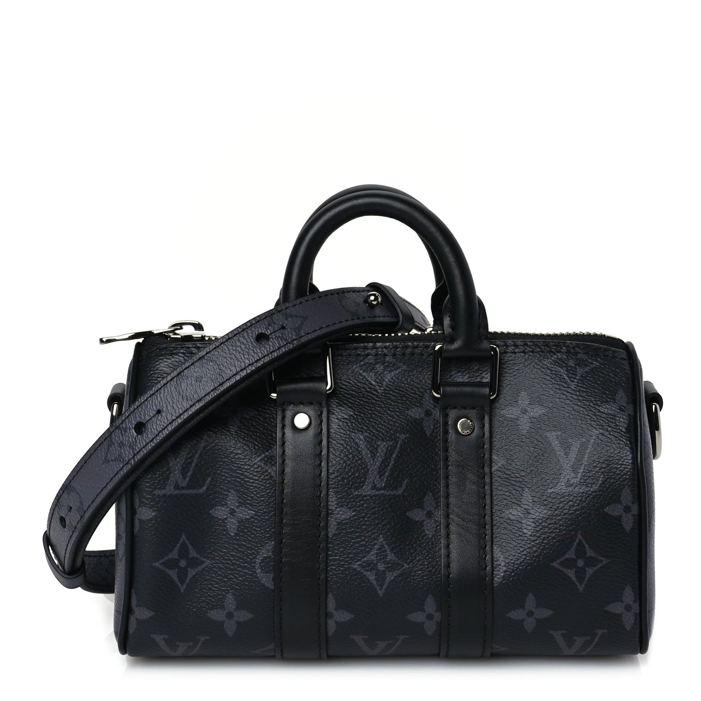 Reverse Monogram Eclipse Keepall XS Black