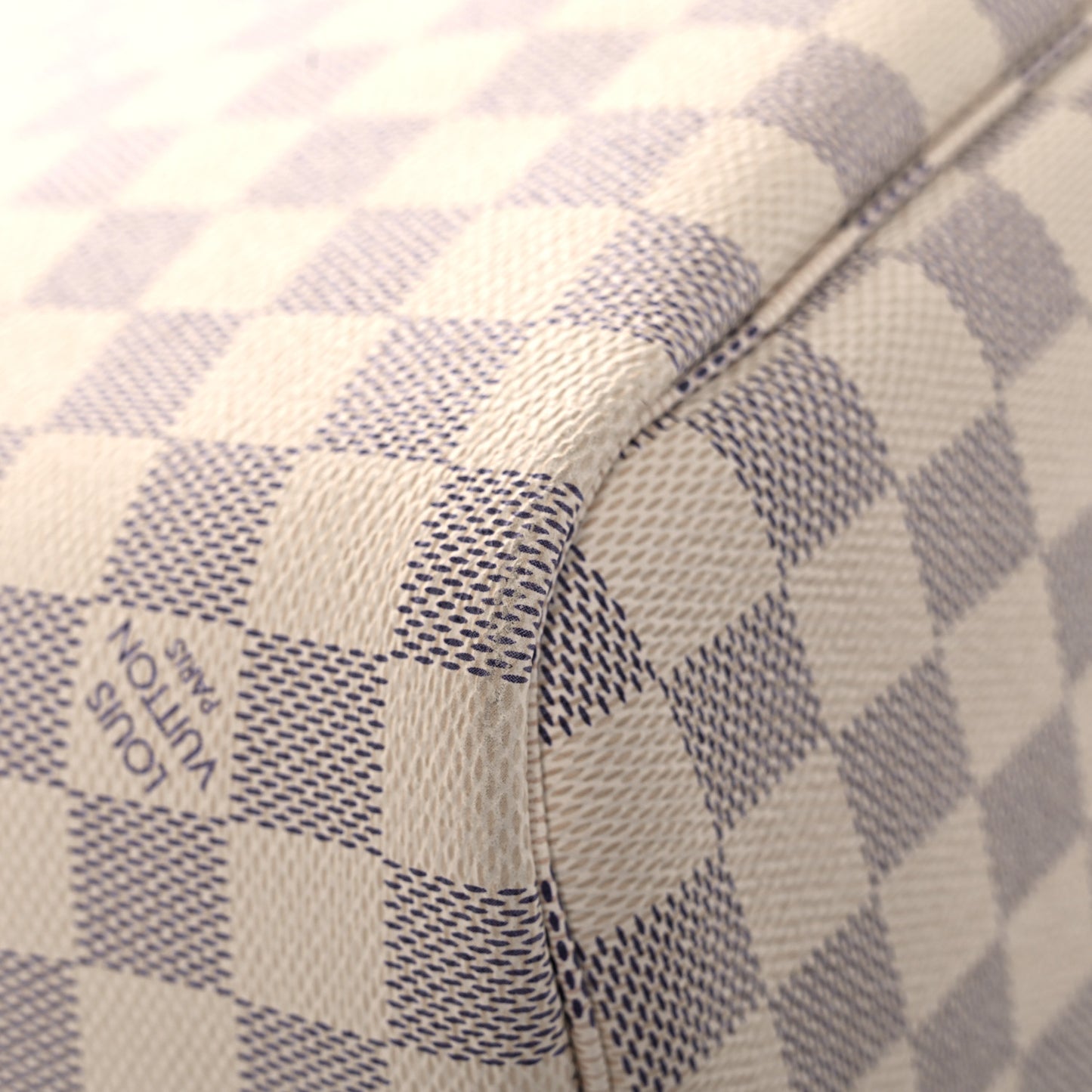 Damier Azur Braided Neverfull MM Pink