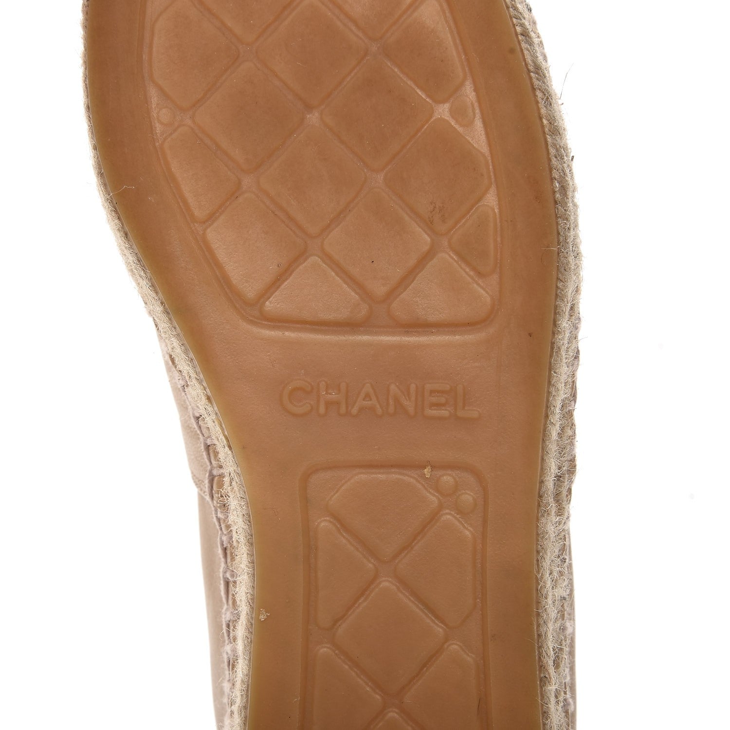Chanel Lambskin CC Espadrilles 37 Beige Black 7 of 10