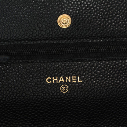 Chanel Caviar Quilted Wallet On Chain WOC Black 6 of 8