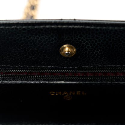 Chanel Caviar Quilted Wallet on Chain WOC Black 14 of 14