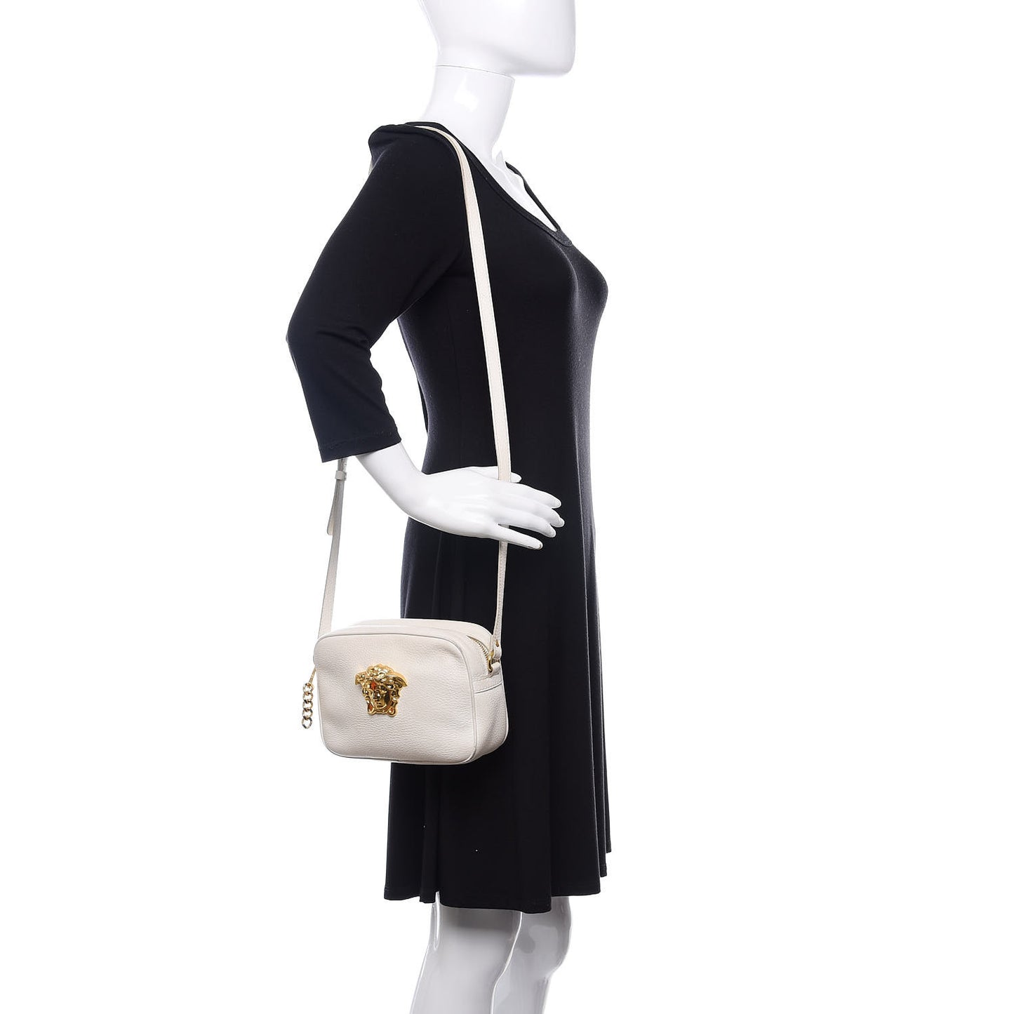 Calfskin Palazzo Camera Bag White