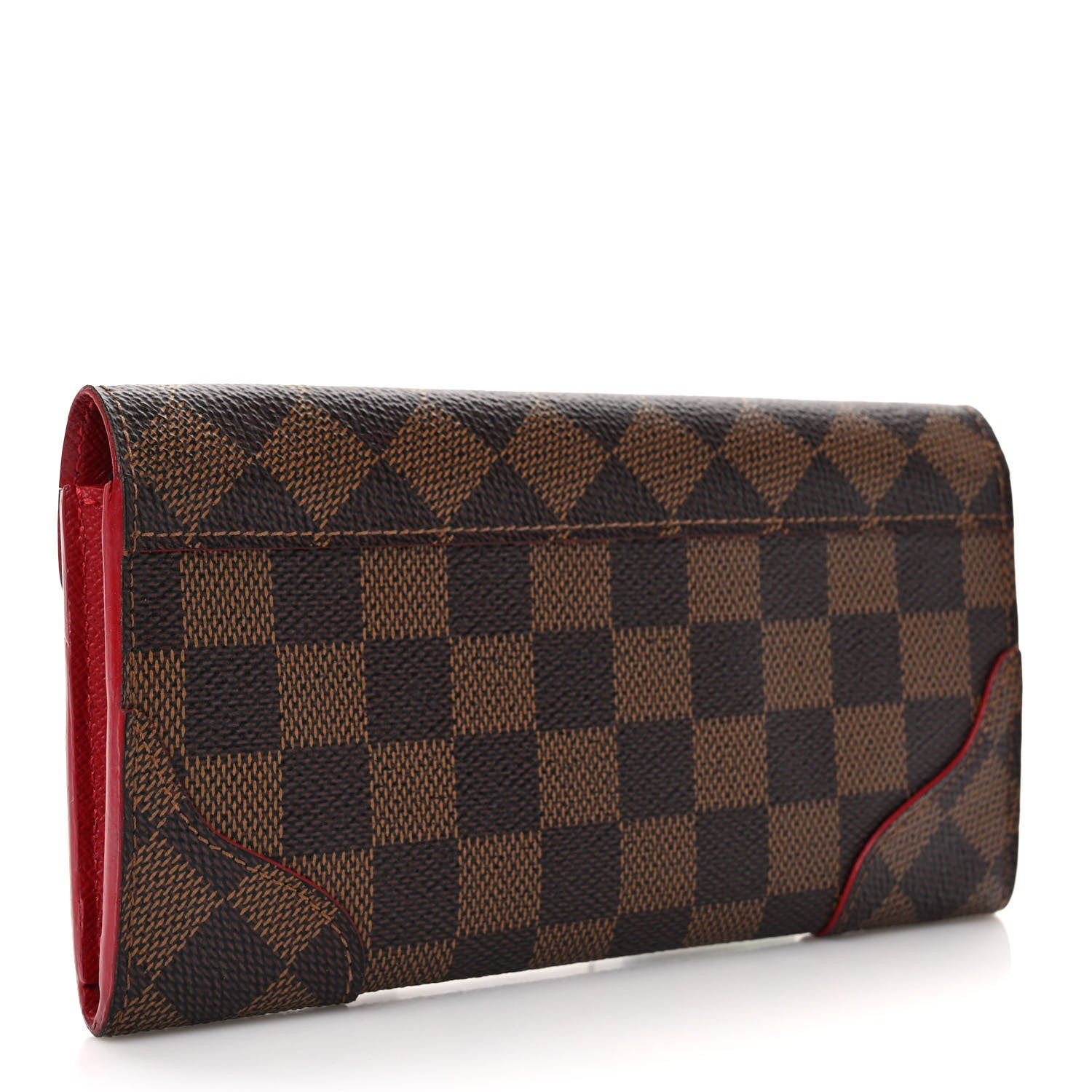 Louis Vuitton Damier Ebene Caissa Wallet Cherry 3 of 7