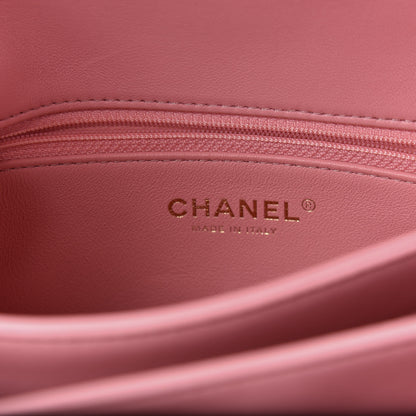 Chanel Lambskin Quilted Medium Trendy CC Flap Dual Handle Bag Pink 9 of 13