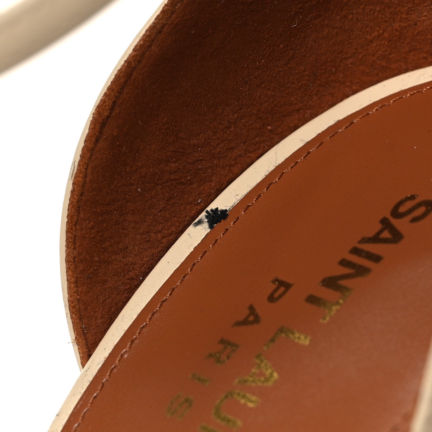 Saint Laurent Patent Calfskin 110 Opyum Sandals 38.5 Real Beige 11 of 14