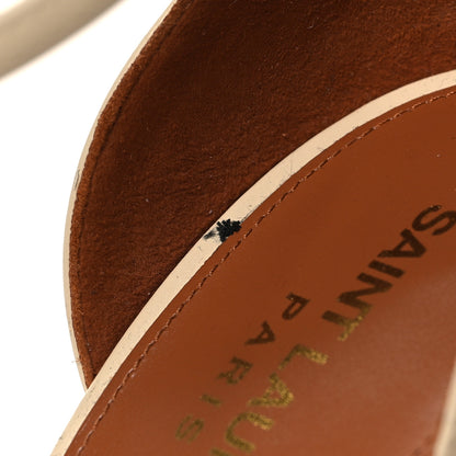 Saint Laurent Patent Calfskin 110 Opyum Sandals 38.5 Real Beige 11 of 14