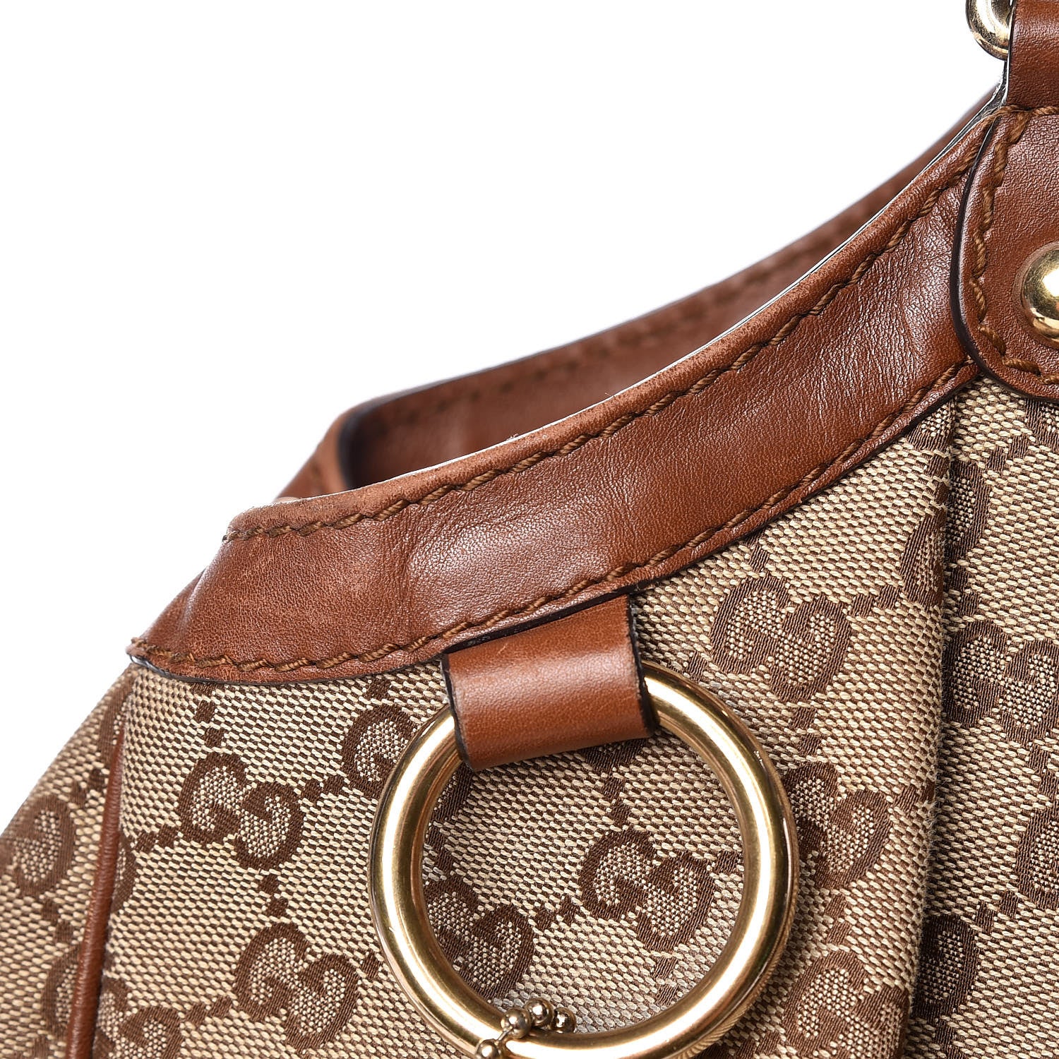 Gucci Monogram Large Sukey Tote Brown 8 of 27