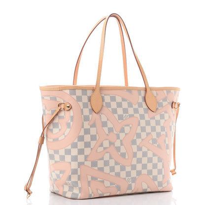 Louis Vuitton Damier Azur Tahitienne Neverfull MM 4 of 12