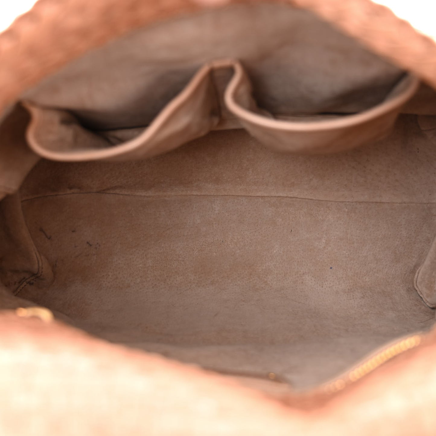 Madras Woven Top Handle Satchel Beige