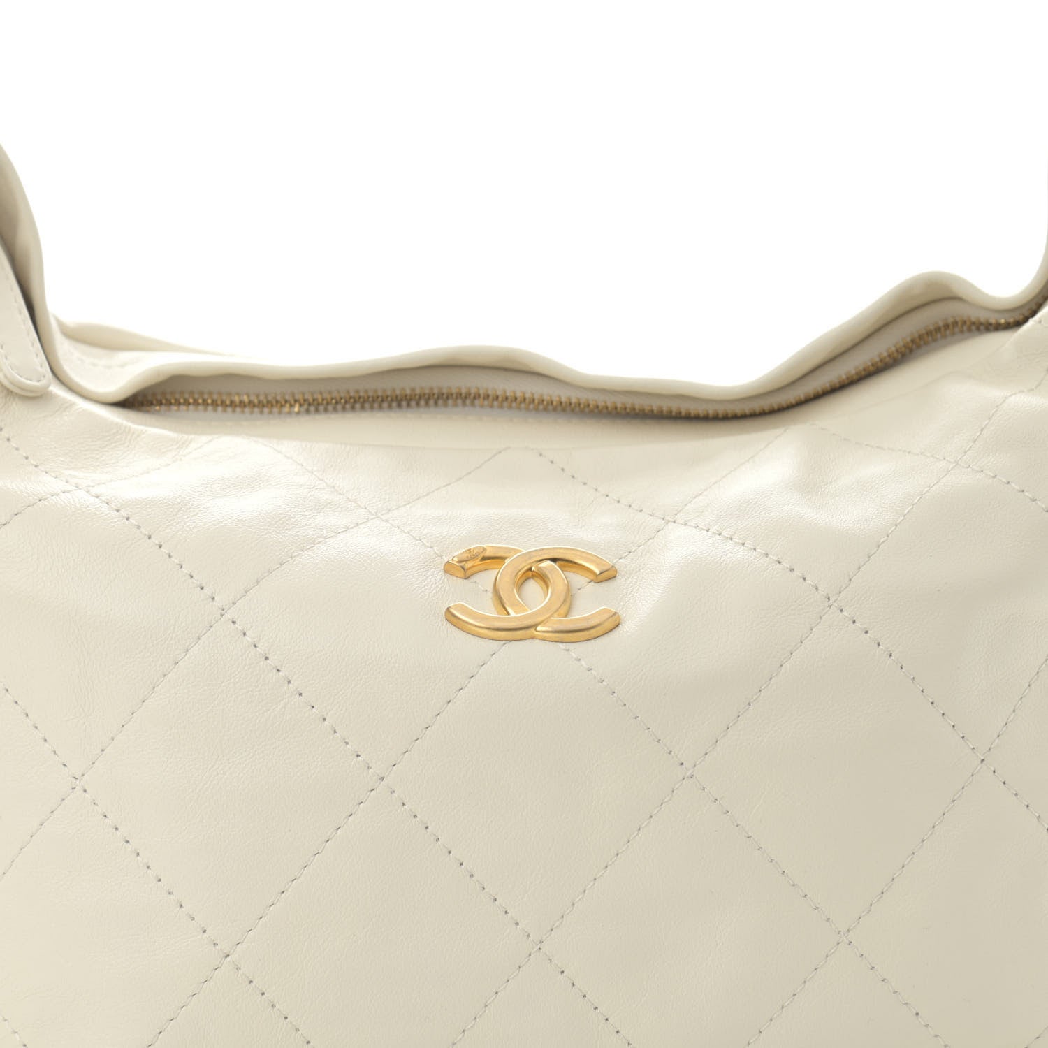 Chanel Calfskin Quilted Daily Hobo White 8 of 10