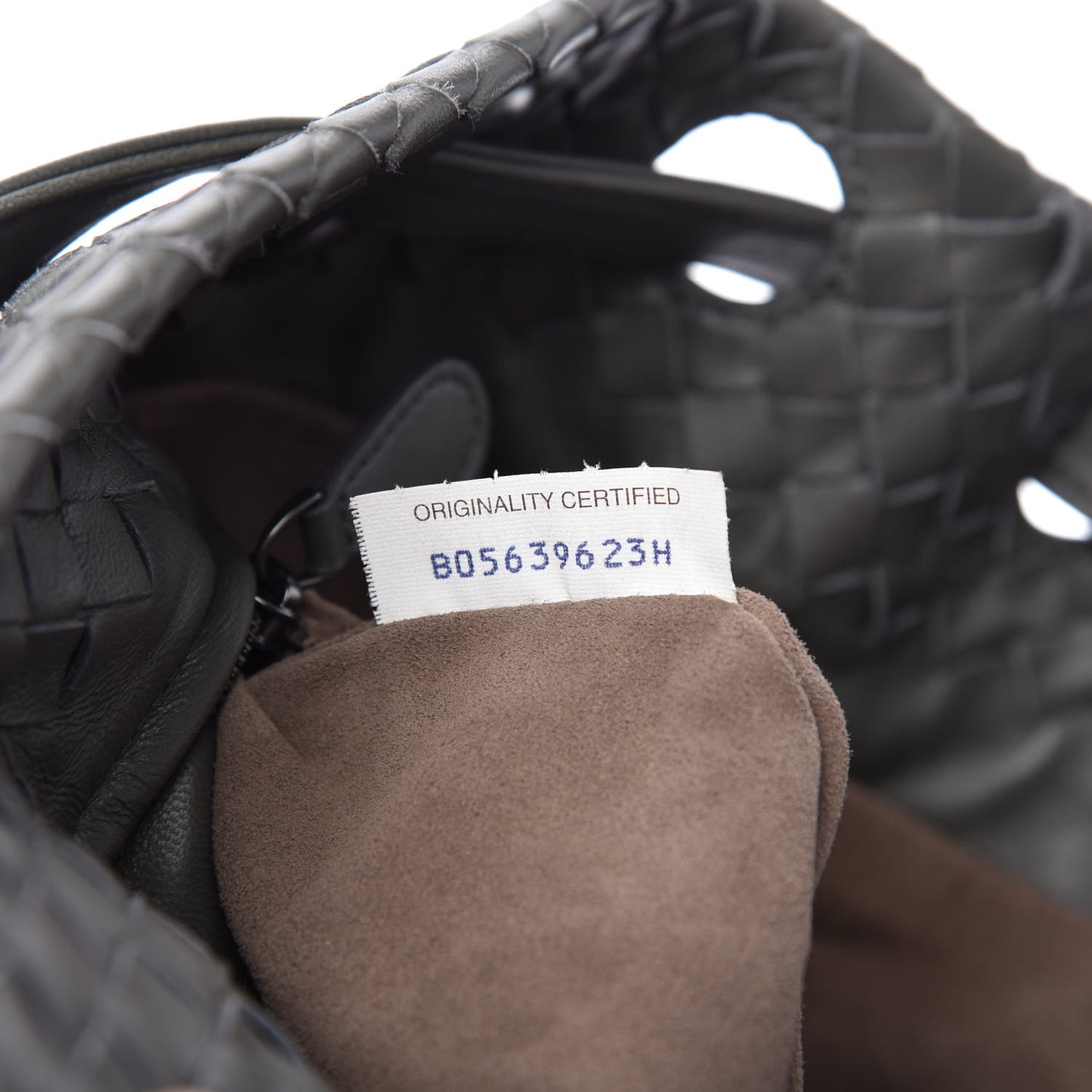 Nappa Intrecciato Bella Tote Grey