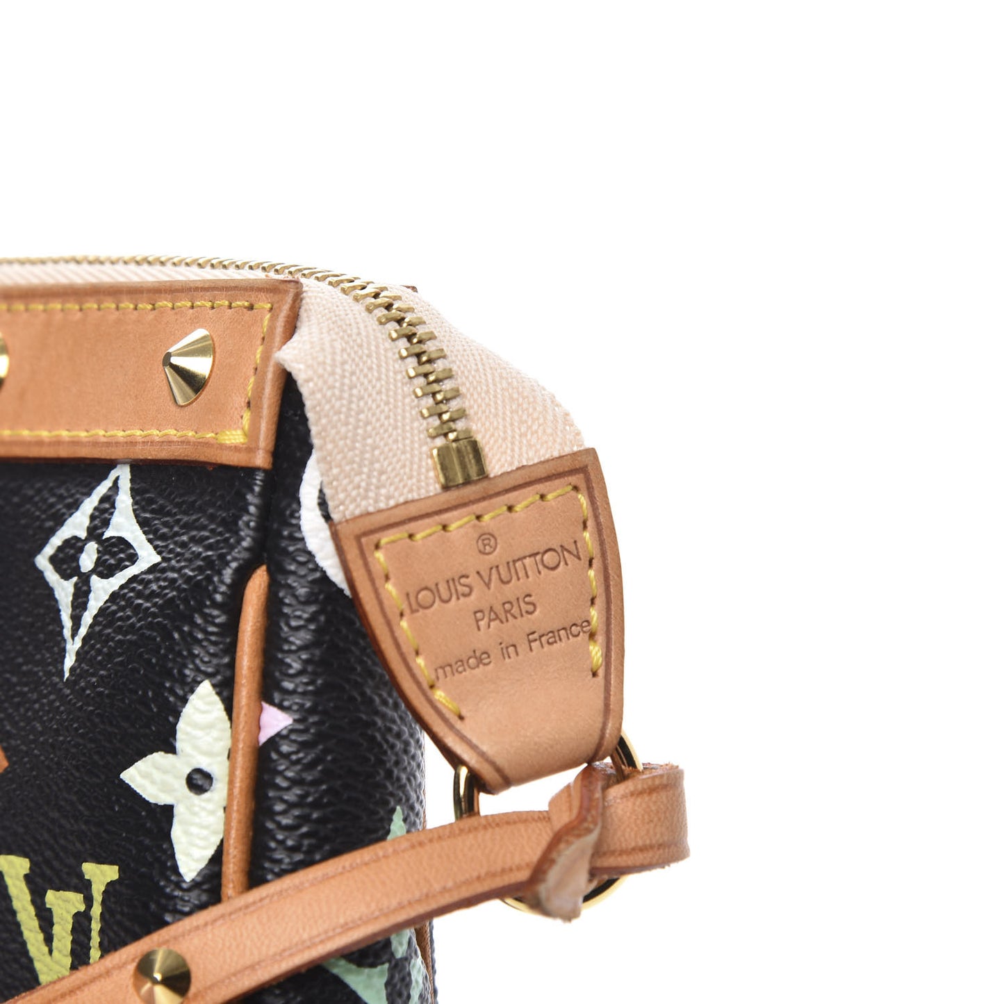 Monogram Multicolor Pochette Accessories Black