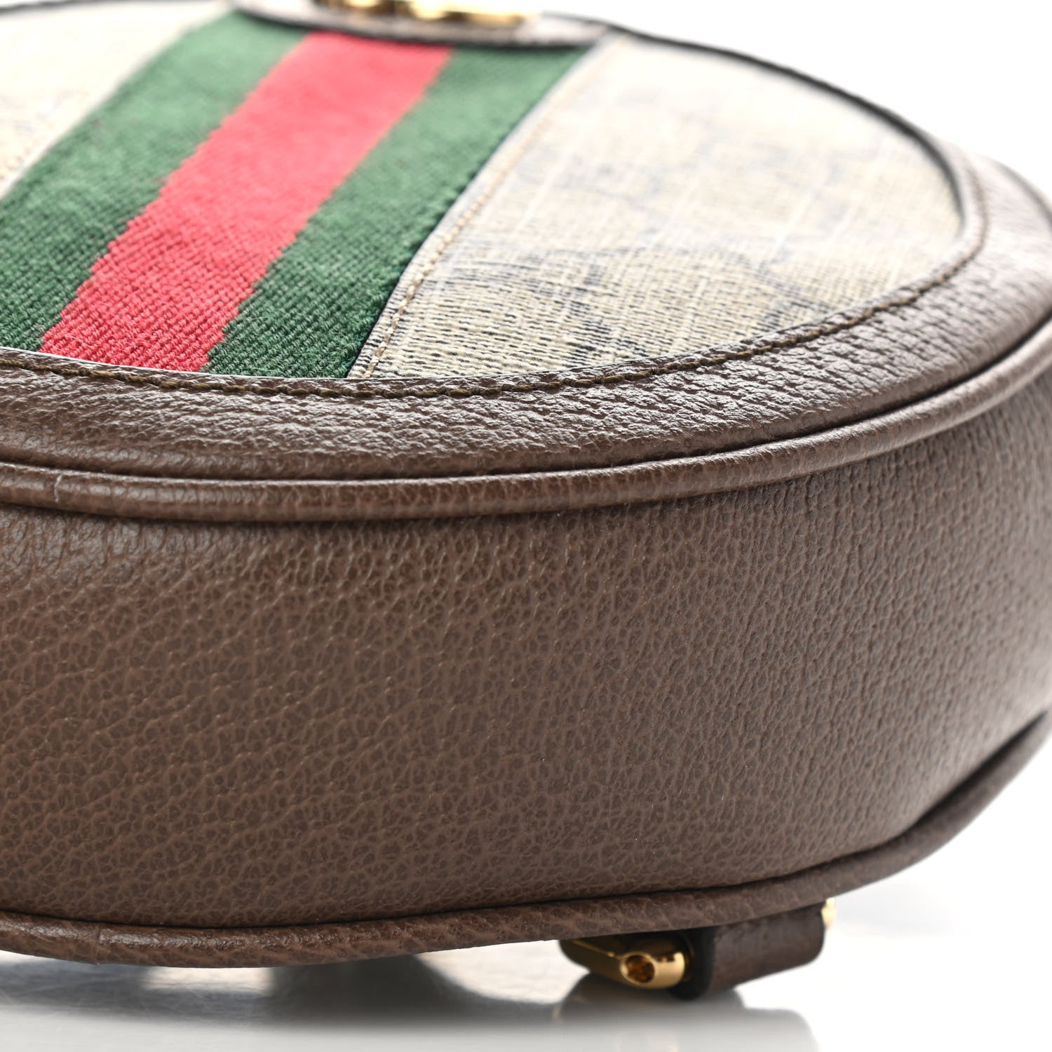 Gucci GG Supreme Monogram Web Mini Ophidia Round Backpack Brown 10 of 10