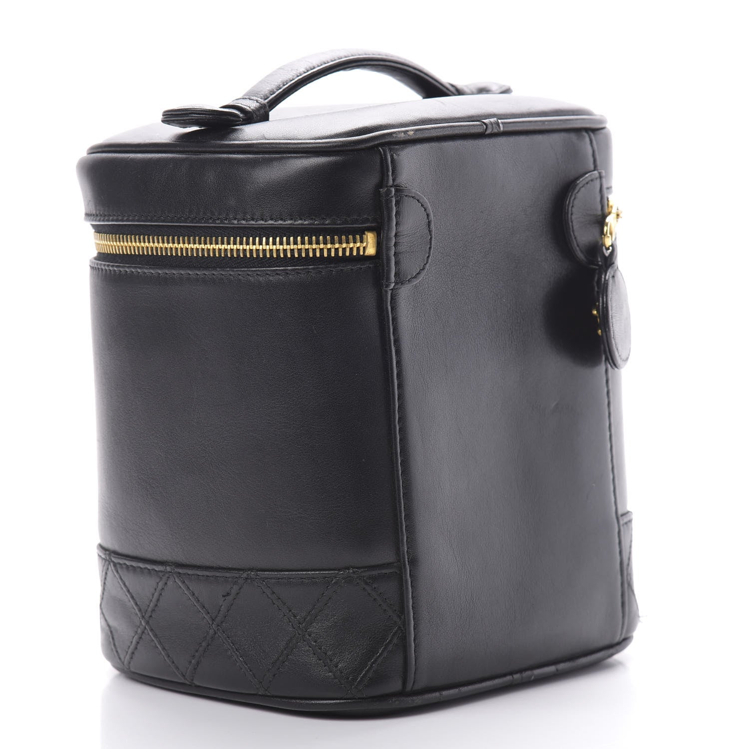 Chanel Lambskin Vanity Cosmetic Case Black 3 of 13