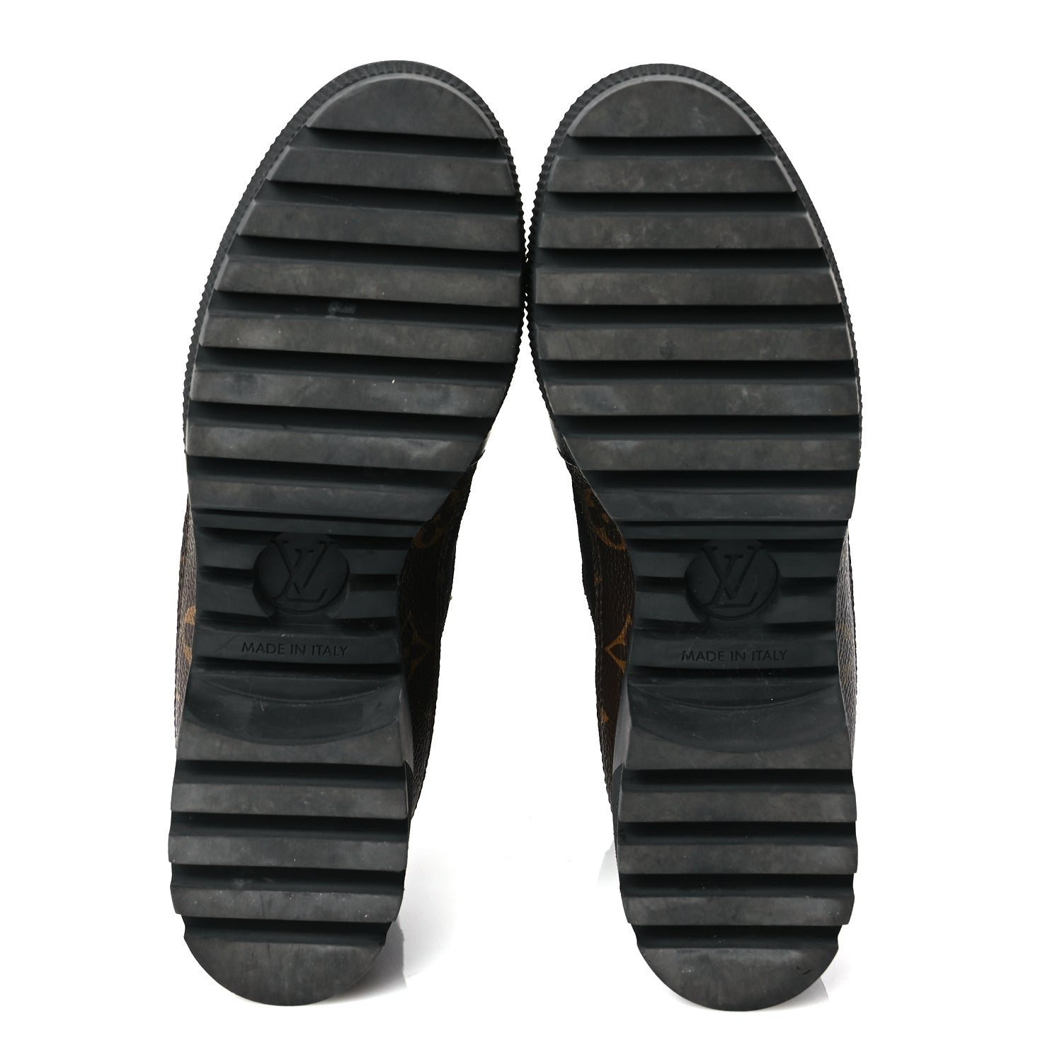Louis Vuitton Suede Calfskin Monogram Laureate Platform Desert Boots 36.5 Black 5 of 7