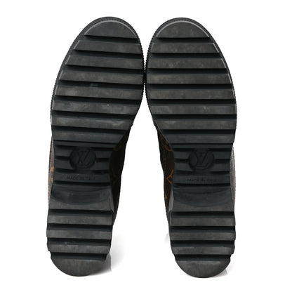 Louis Vuitton Suede Calfskin Monogram Laureate Platform Desert Boots 36.5 Black 5 of 7