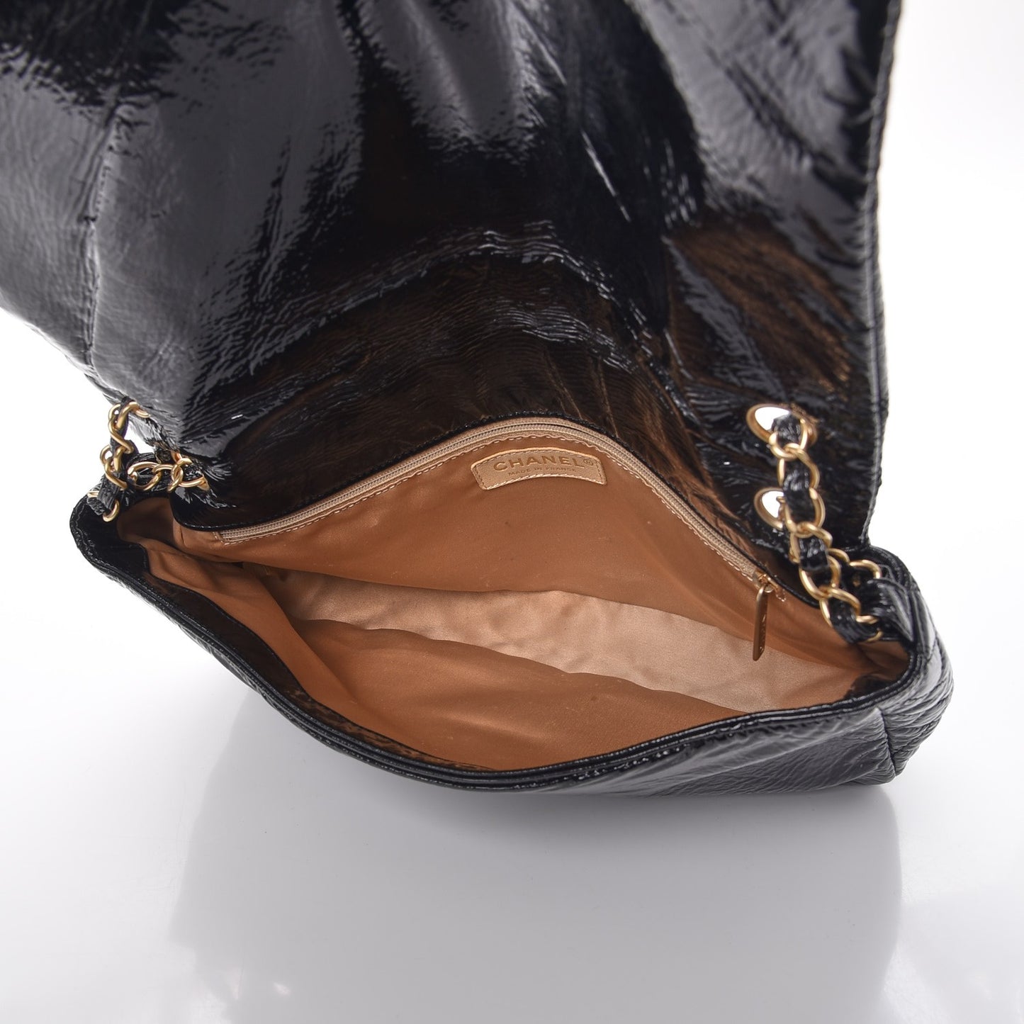 Vinyl Medium Rock and Chain Flap Black