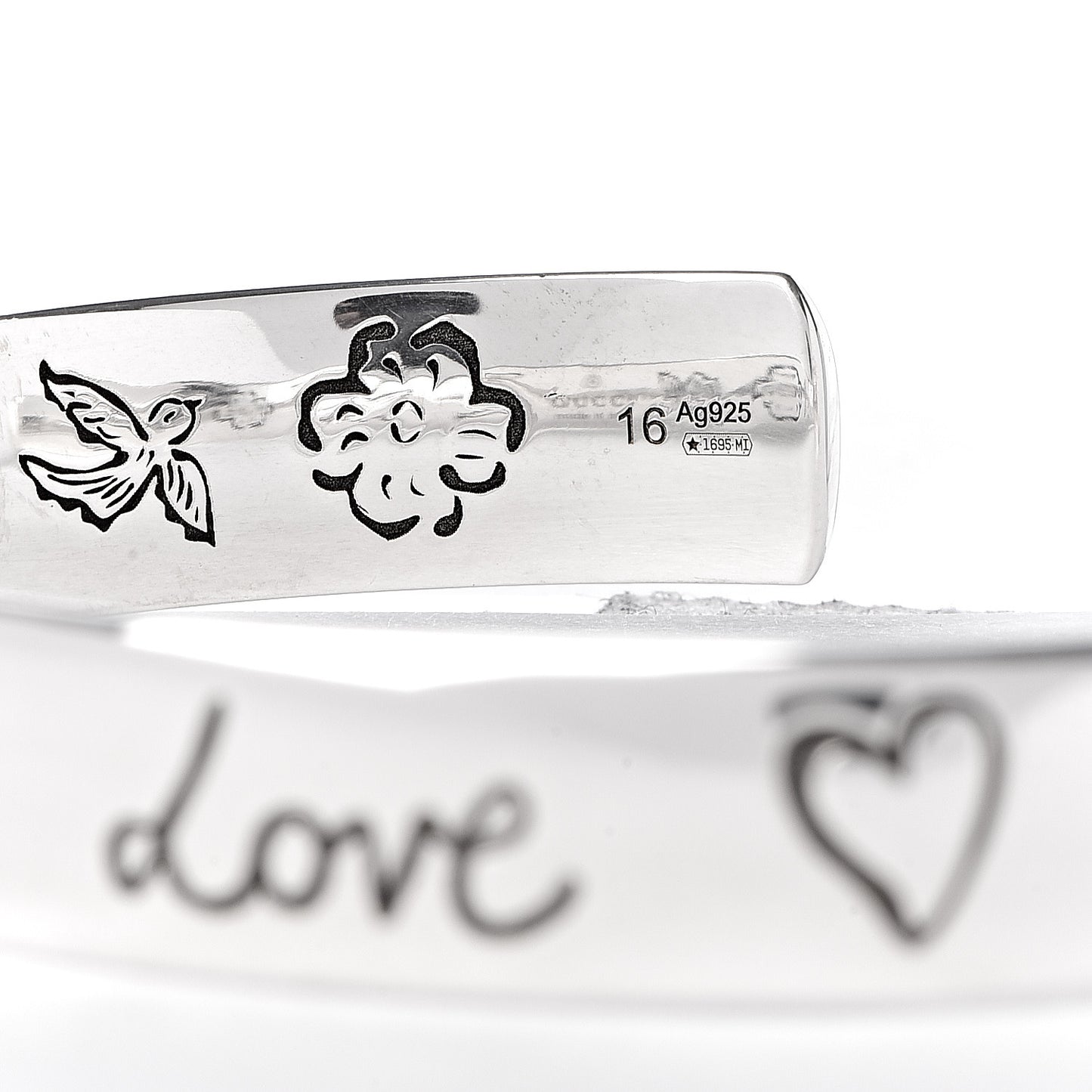 Sterling Silver Blind for Love Cuff Bracelet